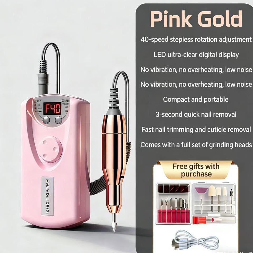 1pc Professional Rechargeable 35,000 RPM Electric Nail Drill Machine 💅⚡