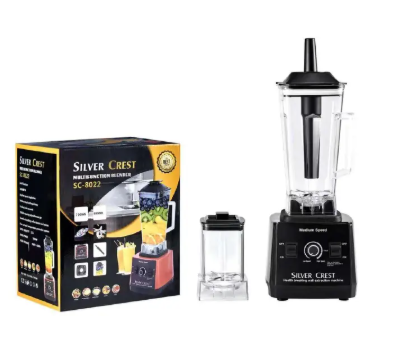Silver Crest SC-Multifunction Blender 8500Watts which is a commercial-style blender designed for heavy-duty kitchen tasks. It is a 2-in-1 appliance featuring a large pitcher for blending