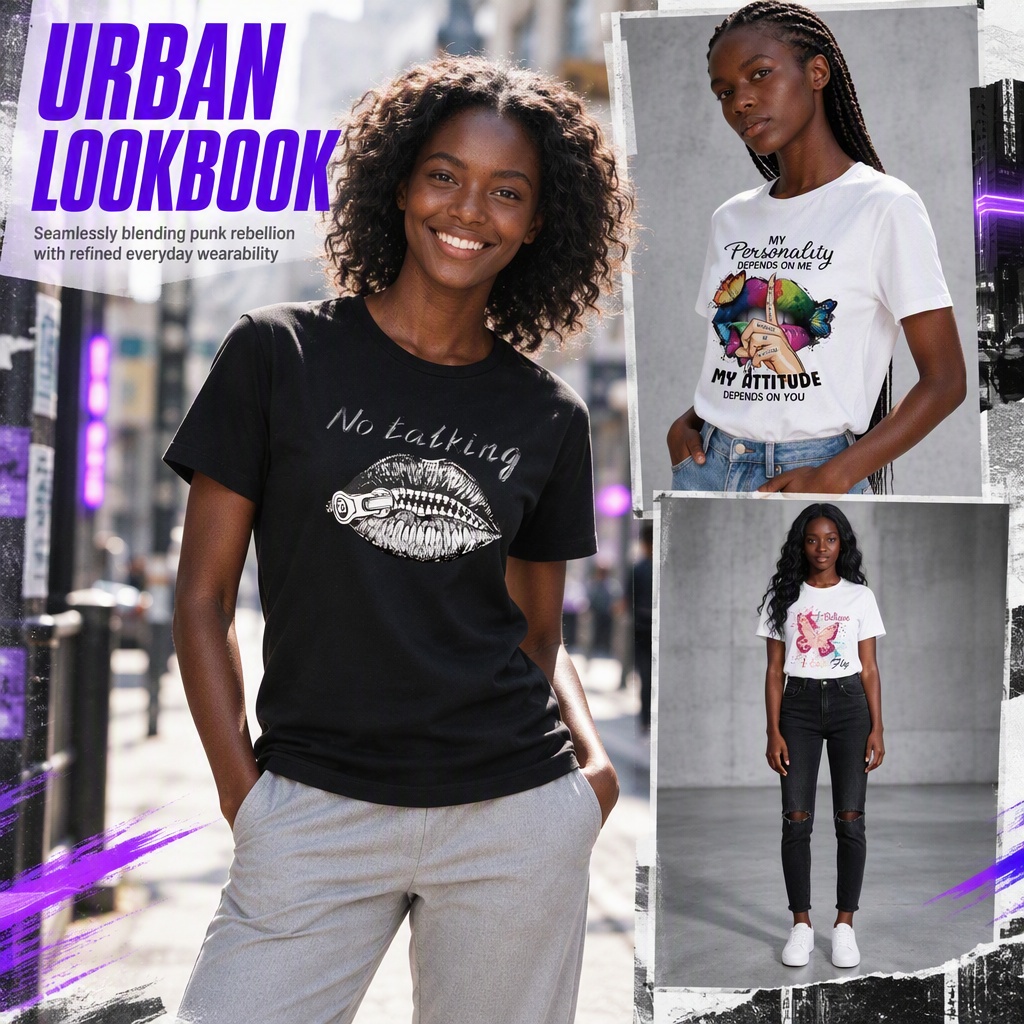 3-Pack Women's Trendy Graphic Text Printed Short Sleeve T-Shirts, Casual Ladies Tops, Item