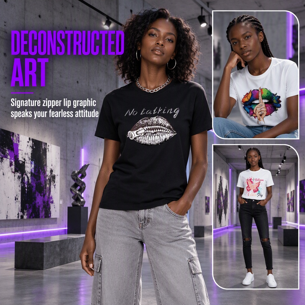 3-Pack Women's Trendy Graphic Text Printed Short Sleeve T-Shirts, Casual Ladies Tops, Item