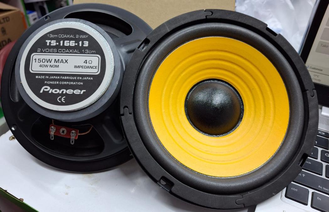 Pioneer TS-166-13 5.25-Inch 2-Way Coaxial Car Speakers – 150W Max
