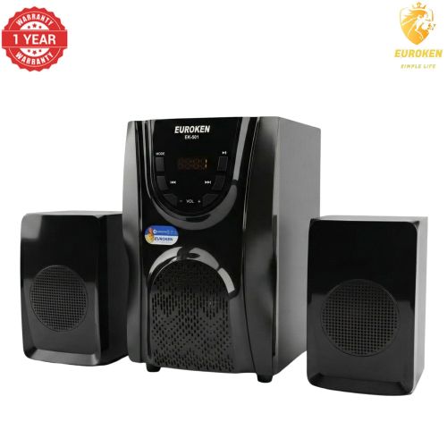 Euroken EK-501 2.1 Channel High Quality Woofer System - 1200W PMPO Home Theater - Bluetooth Speaker with Super Bass & FM Radio