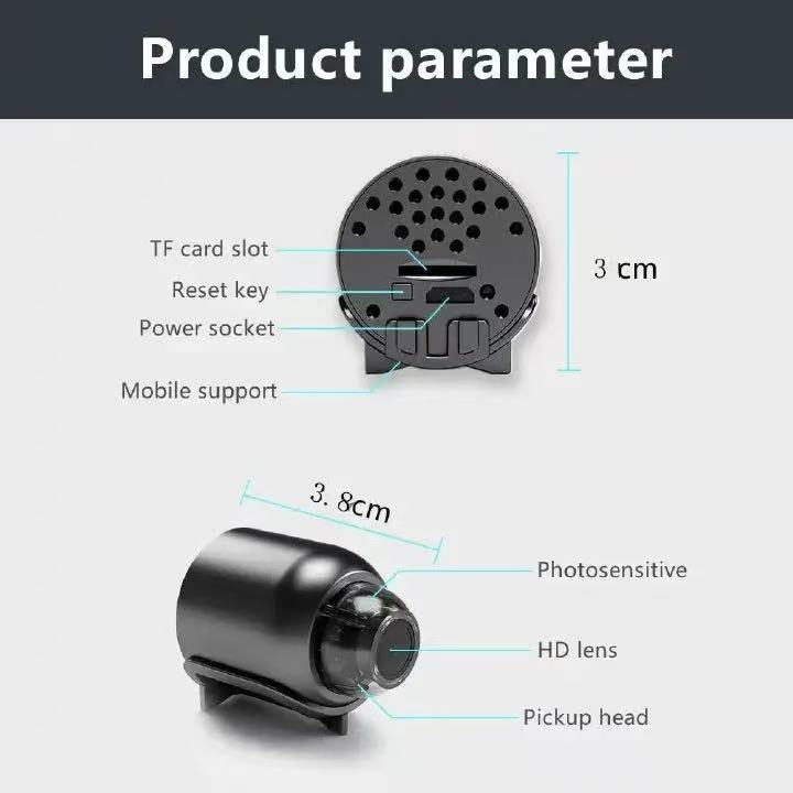 Tow factory Audio Video Wireless Security Surveillance Camera 1080P HD Mini Camera Wifi IP Smart Home Indoor Night Vision AI Human Camcorder