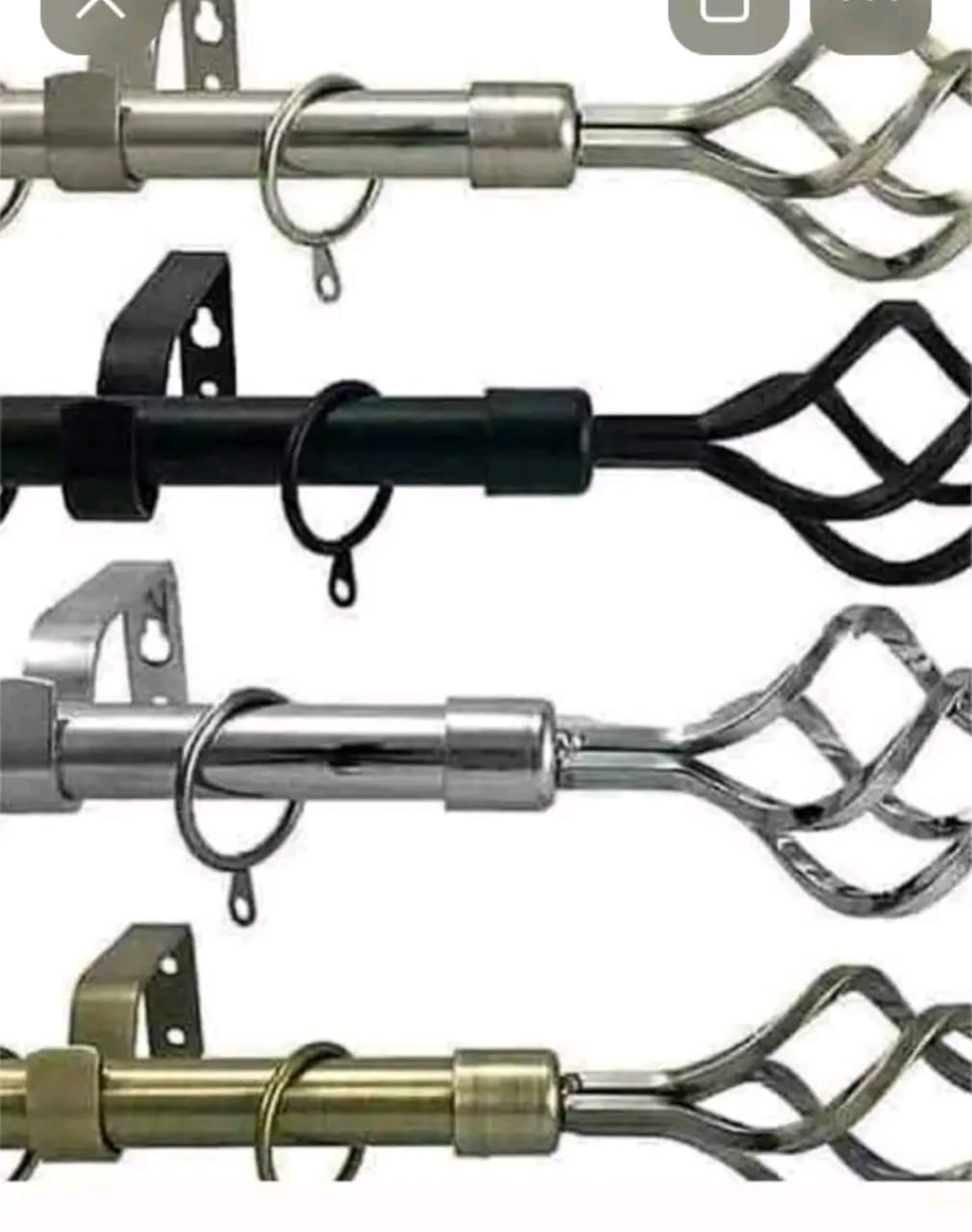 CLEARANCE OFFER!!! Adjustable single curtain rod, available in different colors