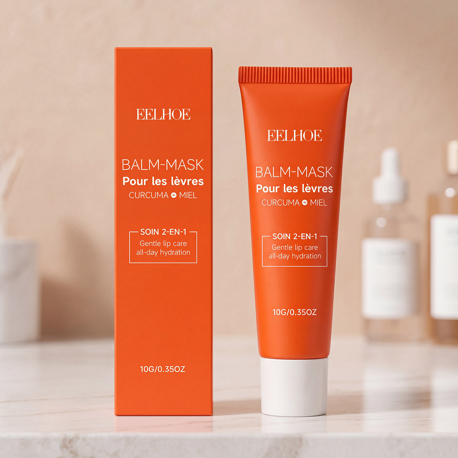 EELHOE Honey Moisturizing Lip Balm Moisturizing Formula, Gentle and Fits Lips, Refreshing and Non-Sticky