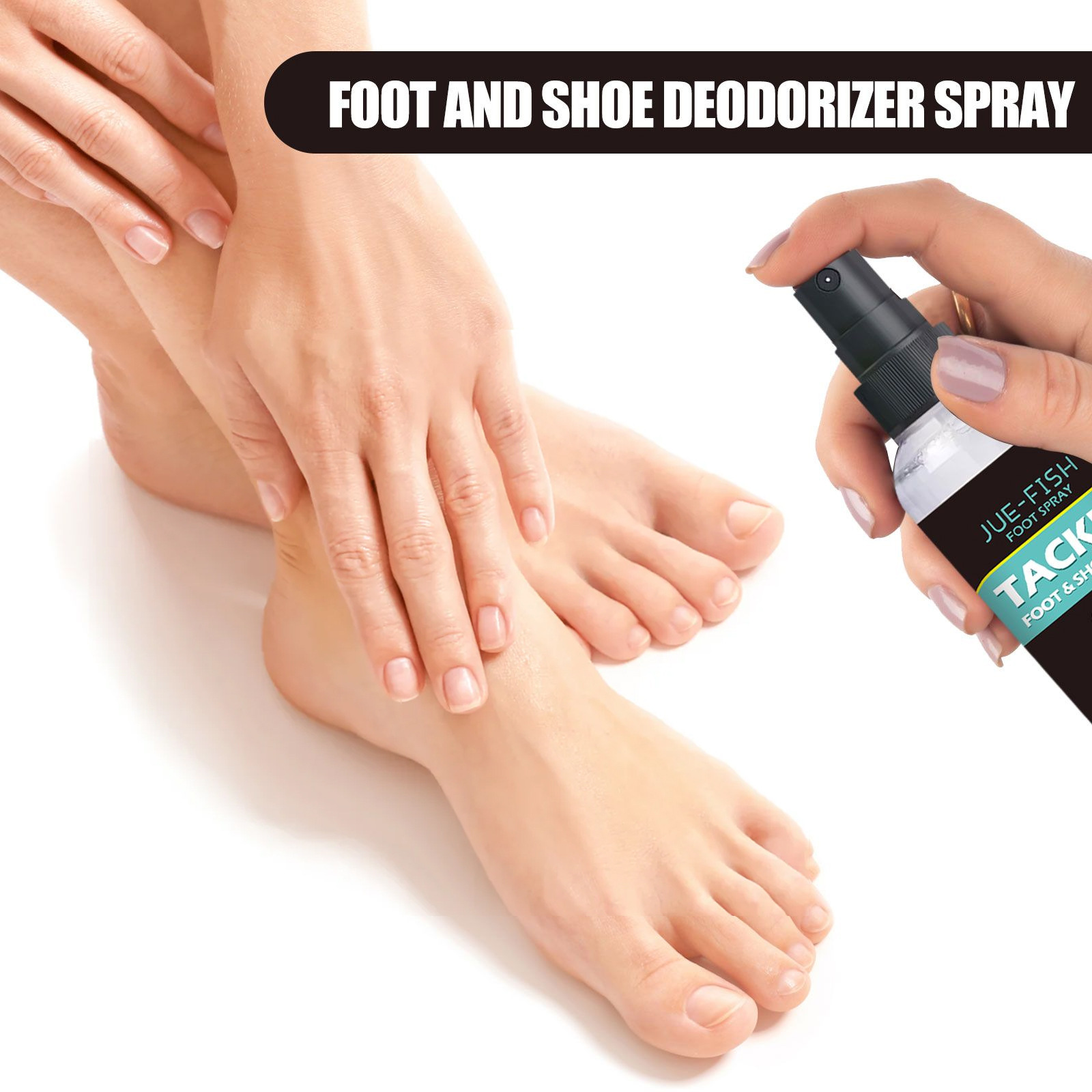 JUE FISH Foot Care Spray Daily Foot Care, Gentle Moisturizing, Refreshing and Convenient Spray