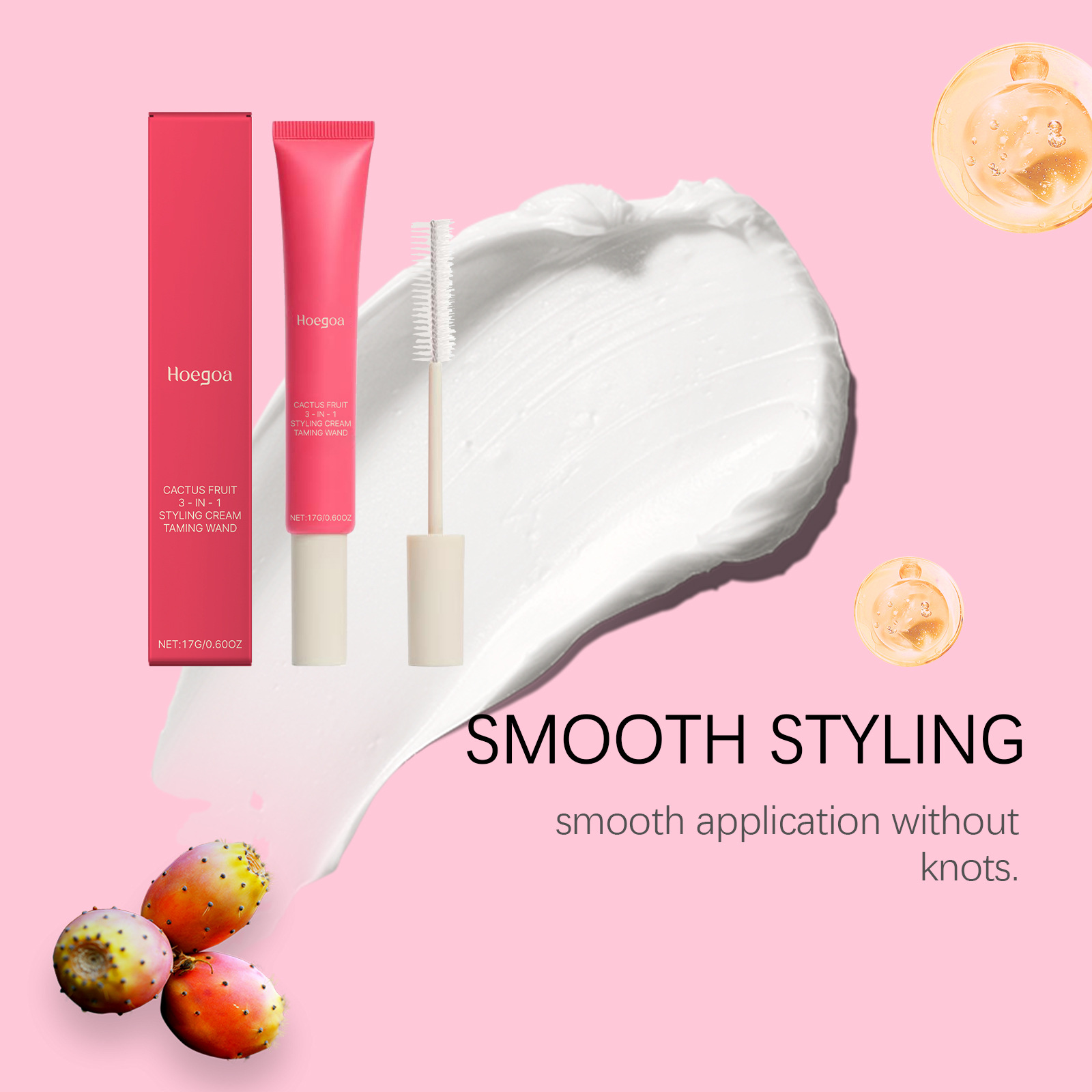 HOEGOA Hair Care Styling Cream - Gentle, Smooth, Shiny, Refreshing Styling and Protection