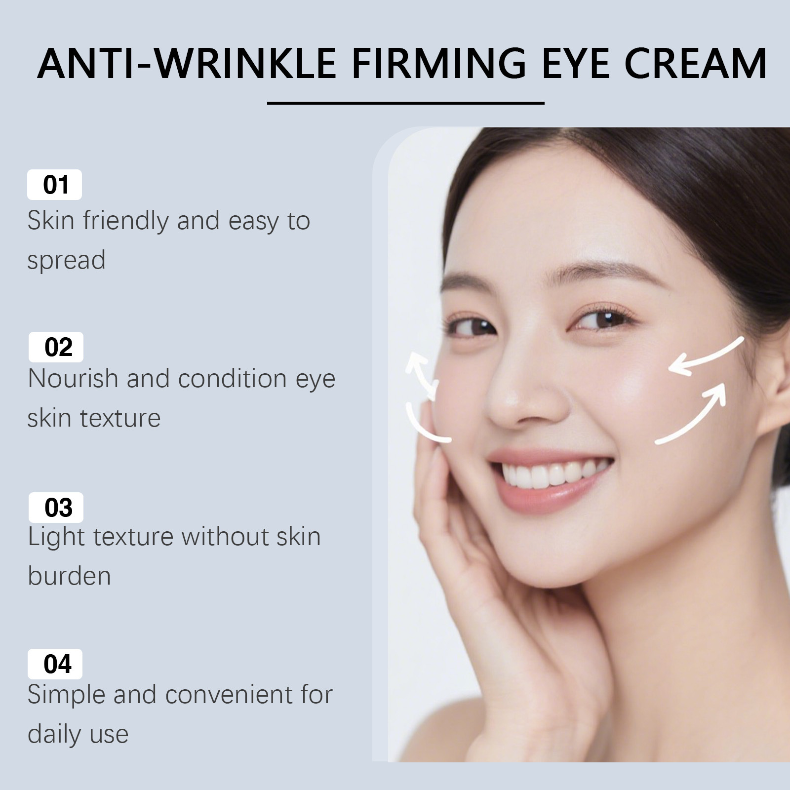 VIARELINE Hydrating Eye Cream Moisturizes the Skin Around the Eyes, Provides a Water-Rich, Elastic, Smooth Feeling, and Can Be Used for Massage