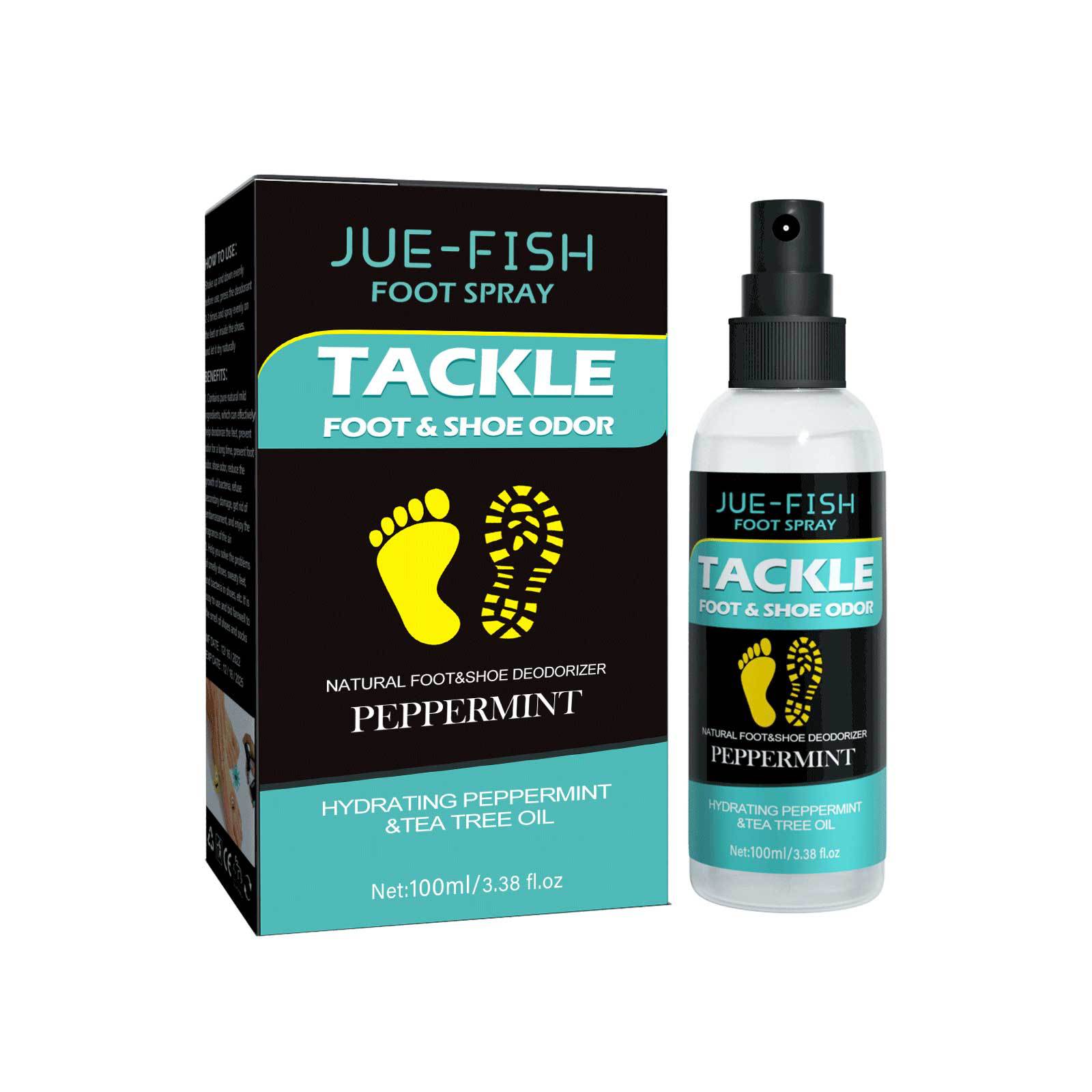 JUE FISH Foot Care Spray Daily Foot Care, Gentle Moisturizing, Refreshing and Convenient Spray