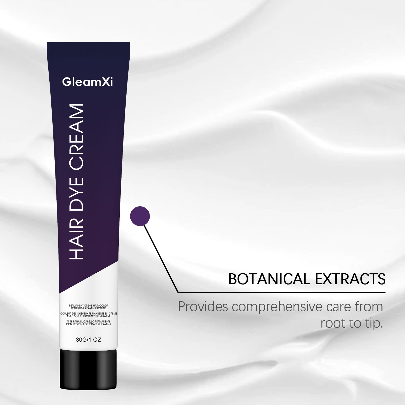 GleamXi Hair Care & Styling Cream - Easy Home Hair Care for Beginners, Smooth and Shiny Without Dryness