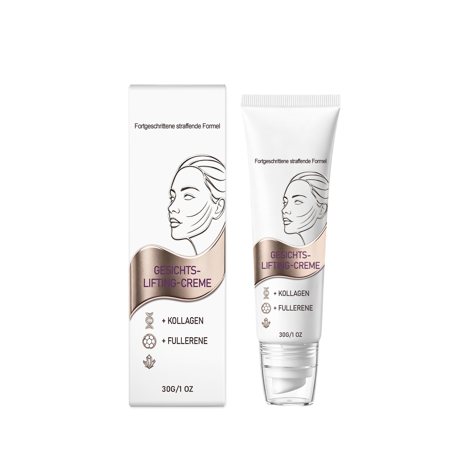 Facial care cream, gently moisturizes and hydrates, makes facial skin supple, keeps it delicate and radiant for daily care.