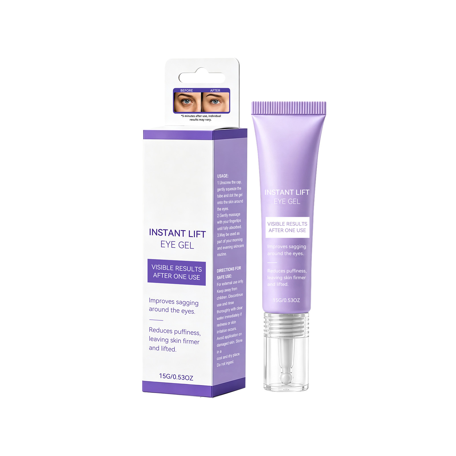 Eye cream that gently firms and moisturizes the skin around your eyes, with a lightweight, easily absorbed texture. Gentle and skin-friendly, suitable for various skin types.