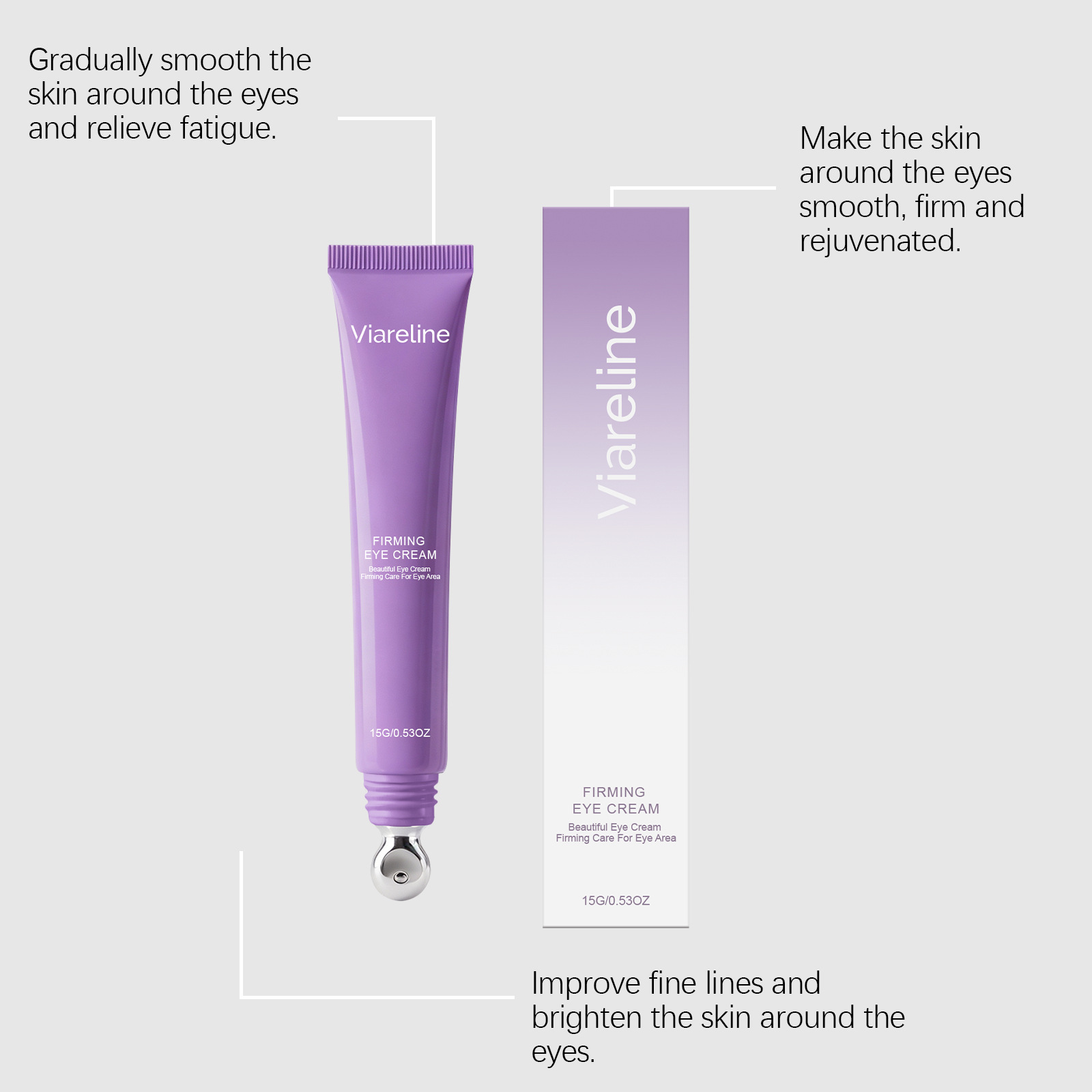 VIARELINE Contour Care Eye Cream - Gentle formula that comforts, softens, and delicately cares for the skin around your eyes