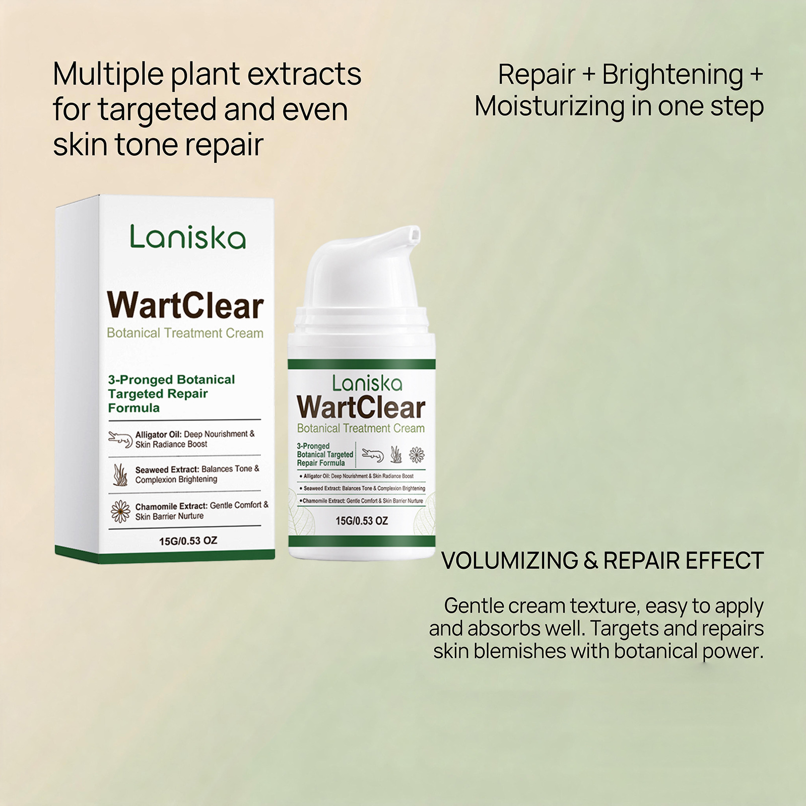 LANISKA Plant-Based Local Care Cream - Cleanses body skin, smooths and softens, moisturizes, and provides everyday care