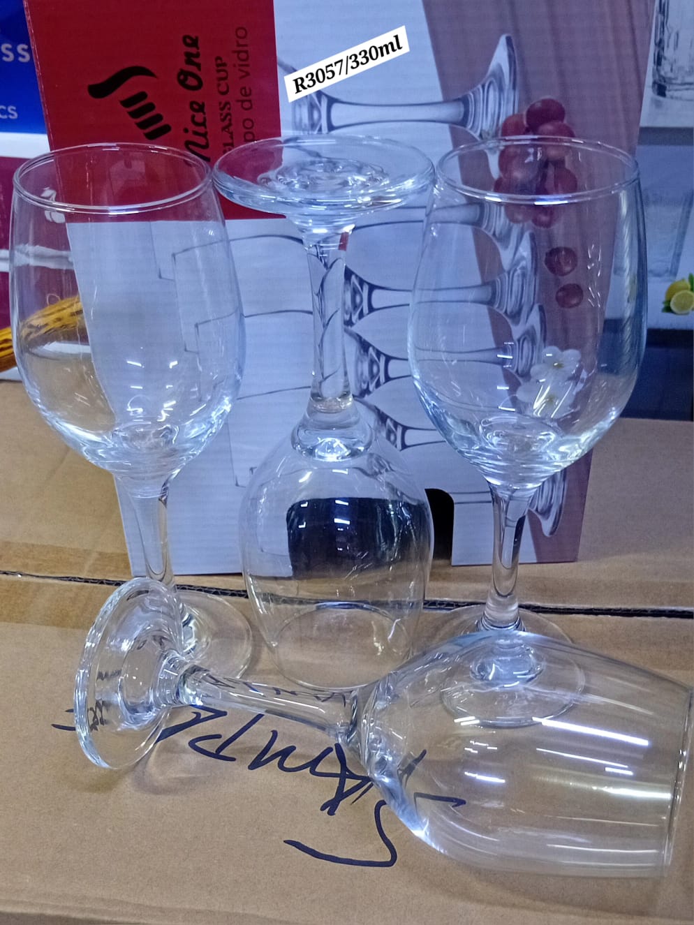 🔥 New Arrival: R3057 300ml Nice One Wine Glass Set 🍷Premium new arrival model R3057 "Nice One" 300ml wine glass set, designed with elegance for fine dining and celebrations.