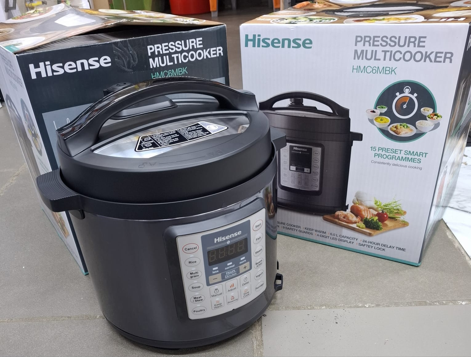 1PC : Hisense Pressure Multicooker - Model HMC6MBK 6L Digital Cooker 🍲✨