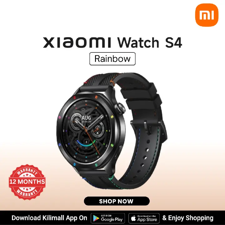 【Xiaomi Official】Xiaomi Watch S4 (Rainbow) 1.43" AMOLED Smartwatch 486mAh Battery GPS Bluetooth 5.3 5ATM Waterproof