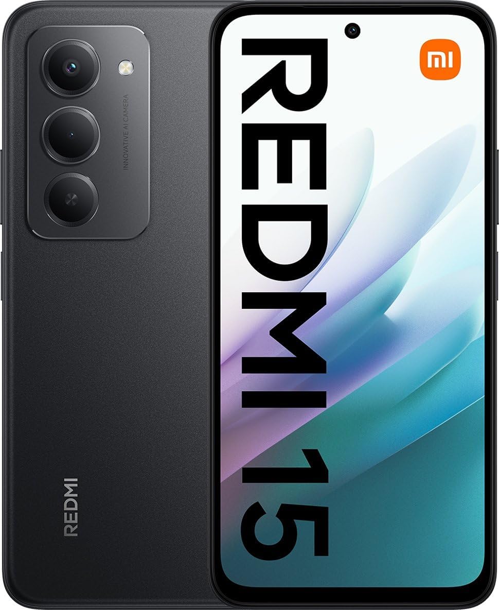 【Xiaomi Official】Redmi 15 Smartphone 6.9" HD+ Display, 6GB+128GB, 50MP AI Camera, 7000mAh Battery, Dual SIM, 4G Side fingerprint