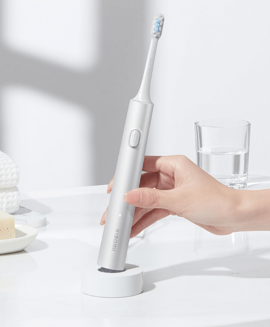 【Xiaomi Official】Xiaomi Electric Toothbrush T302 - Sonic Rechargeable Toothbrush 4 Brush Heads 4 Modes 150-Day Battery Wireless Charging IPX8 Waterproof