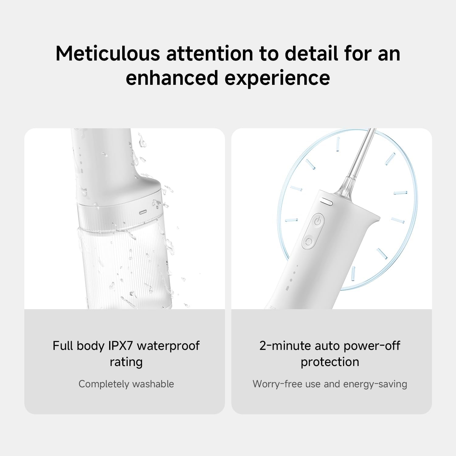 Xiaomi Water Flosser 2, Electric Oral Irrigator, Portable Dental Flosser, Rechargeable Water Jet Cleaner, Deep Teeth Cleaning Device, Gum Care Interdental Cleaner, Braces Friendly Flosser, USB-C