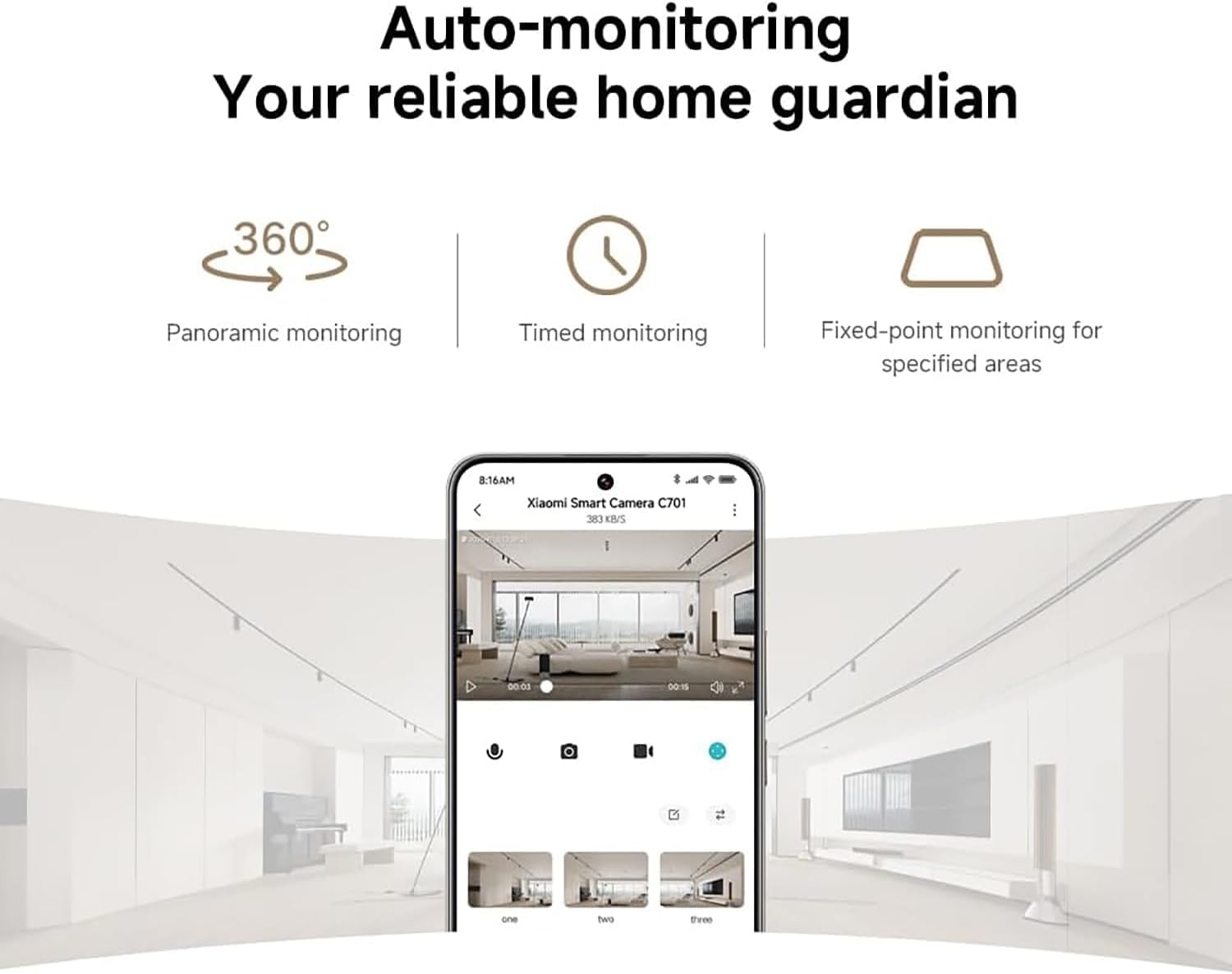【Special Offer】Xiaomi Smart Camera C701 -  4K WiFi Indoor Security Camera 8MP AI Human Detection 360° Pan Tilt Color Night Vision Two-Way Audio Smart Home CCTV