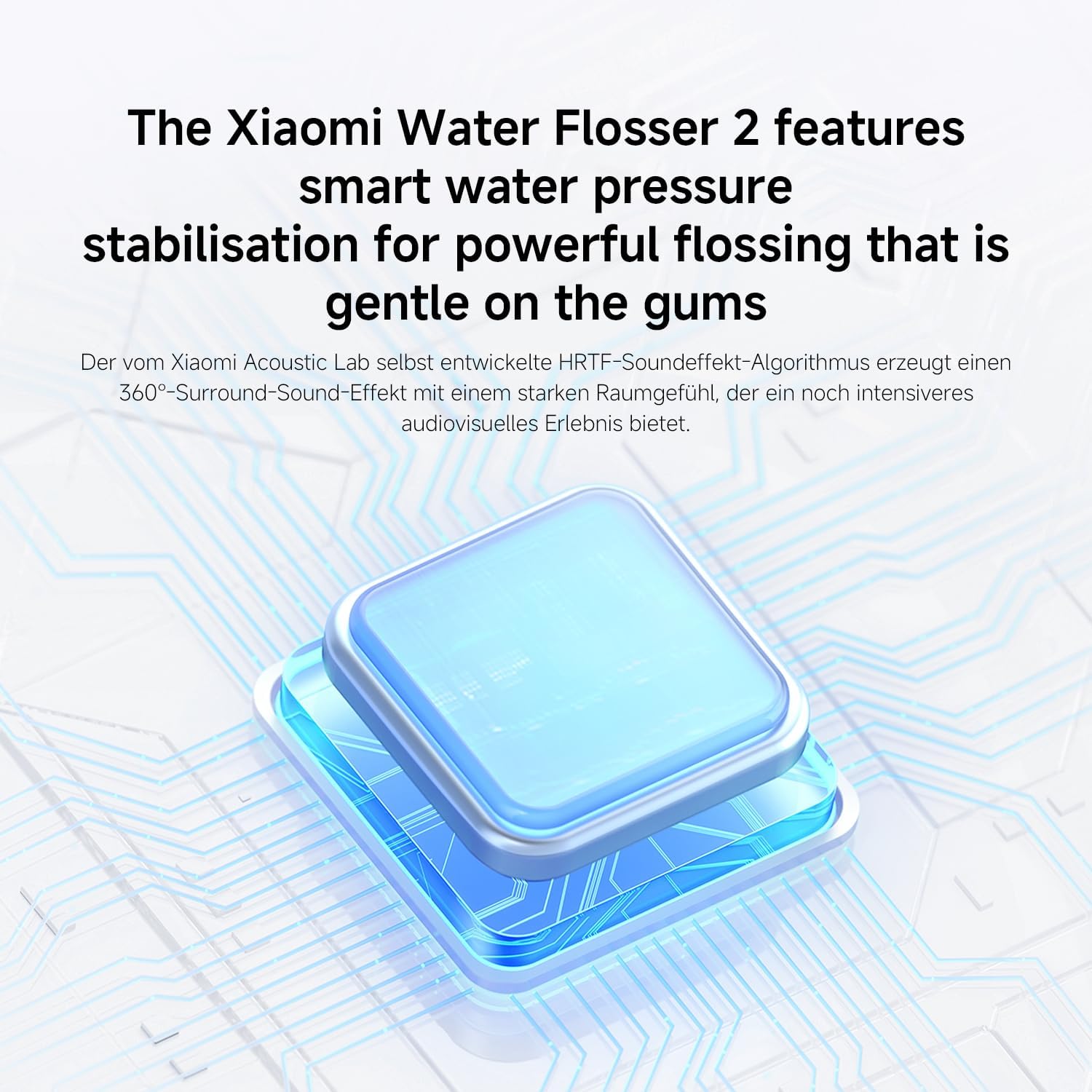 Xiaomi Water Flosser 2, Electric Oral Irrigator, Portable Dental Flosser, Rechargeable Water Jet Cleaner, Deep Teeth Cleaning Device, Gum Care Interdental Cleaner, Braces Friendly Flosser, USB-C
