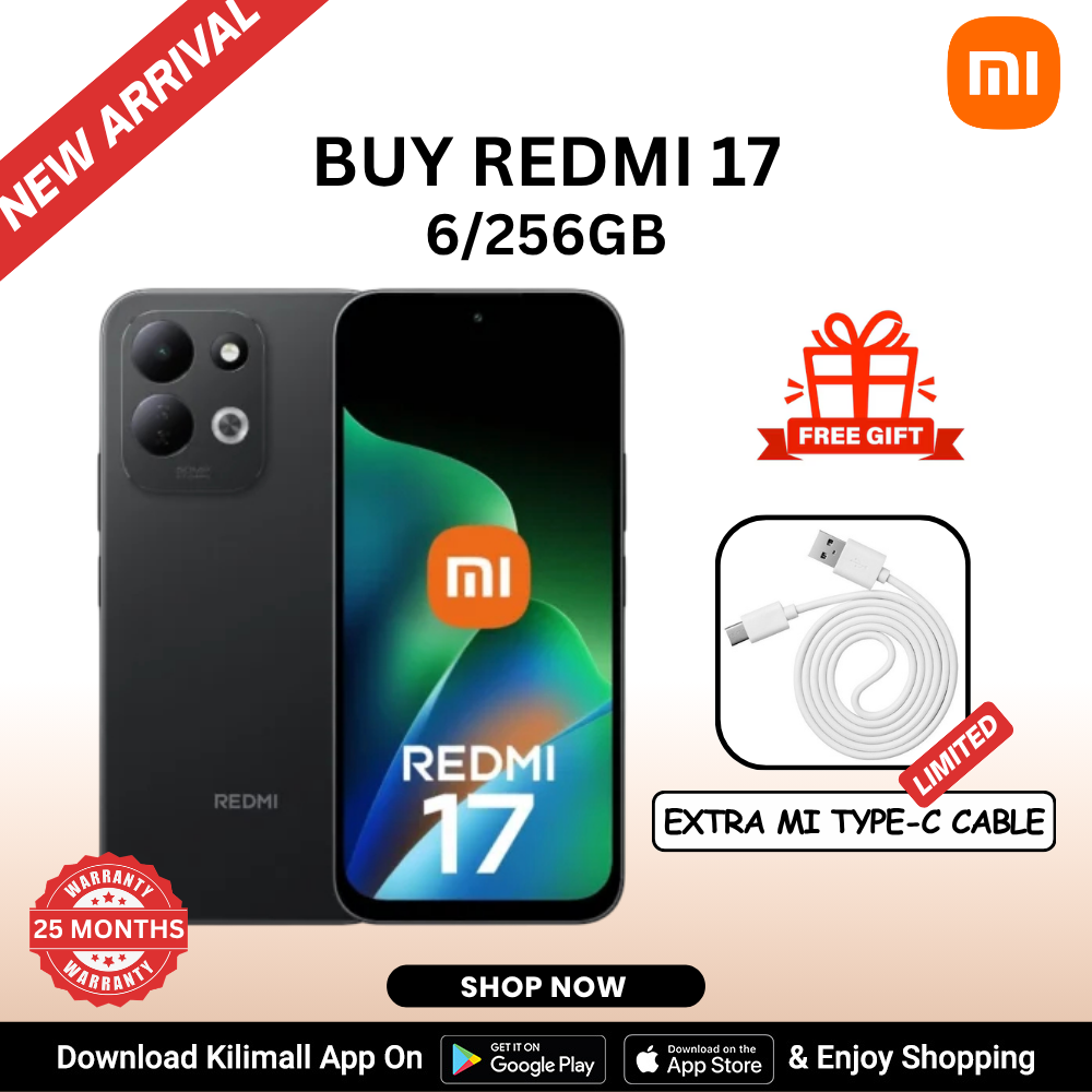 [New Arrival 🔥] Redmi 17 4G  Smart Phone 6.9" display 120Hz -  6GB RAM + 256GB ROM Dual SIM 7500mAh  Battery 50MP main camera Type C Side Fingerprint Android 16