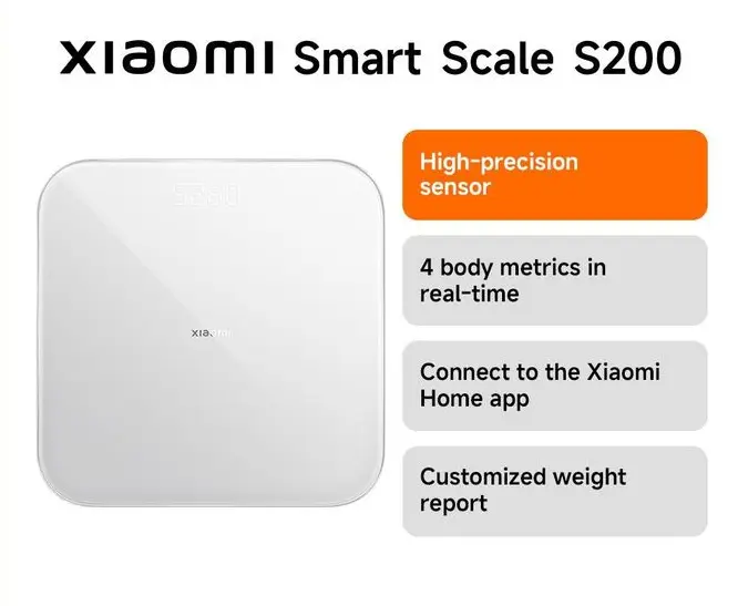 【Special Offer】Mi Smart Scale S200 - Digital Body Weight Scale Bluetooth BMI Health Monitor 150kg