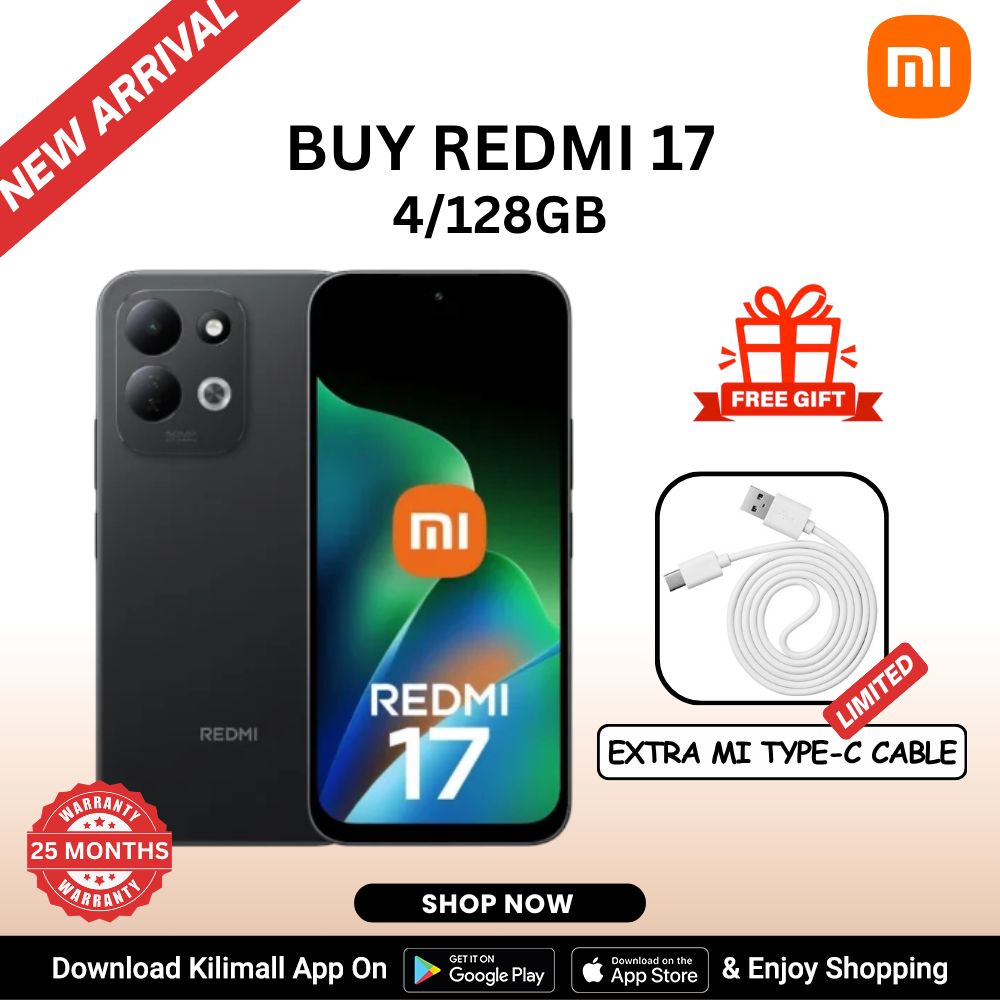 [New Arrival 🔥] Redmi 17 4G  Smart Phone 6.9" display 120Hz -  4GB RAM + 128GB ROM Dual SIM 7500mAh  Battery 50MP main camera Type C Side Fingerprint Android 16