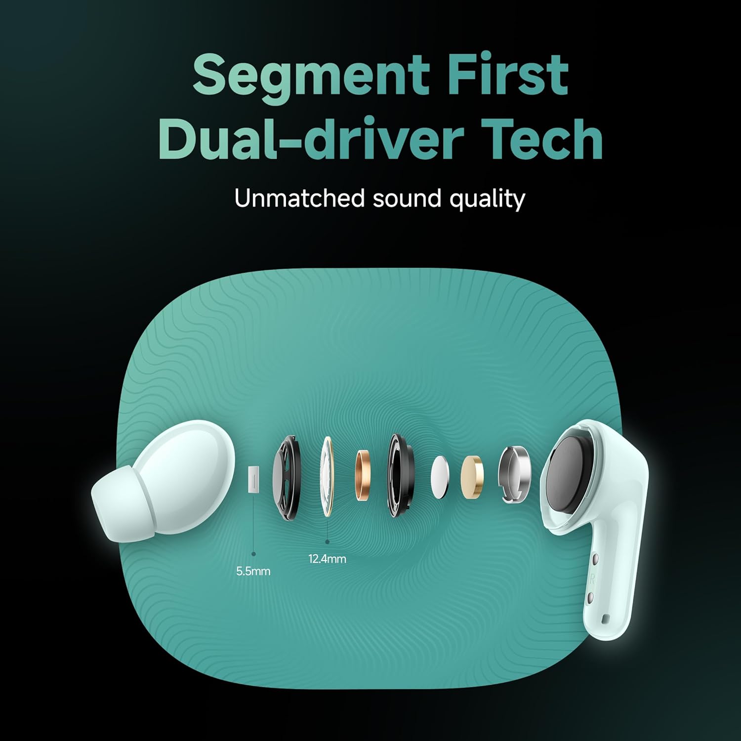 【Special Offer】Redmi Buds 6, Dual Driver TWS in Ear , 49dB Hybrid Active Noise Cancellation, Spatial Audio, Dual Device Connection, Quad Mic AI ENC, 42 Hrs Playtime, Custom EQ, Wireless Earphones