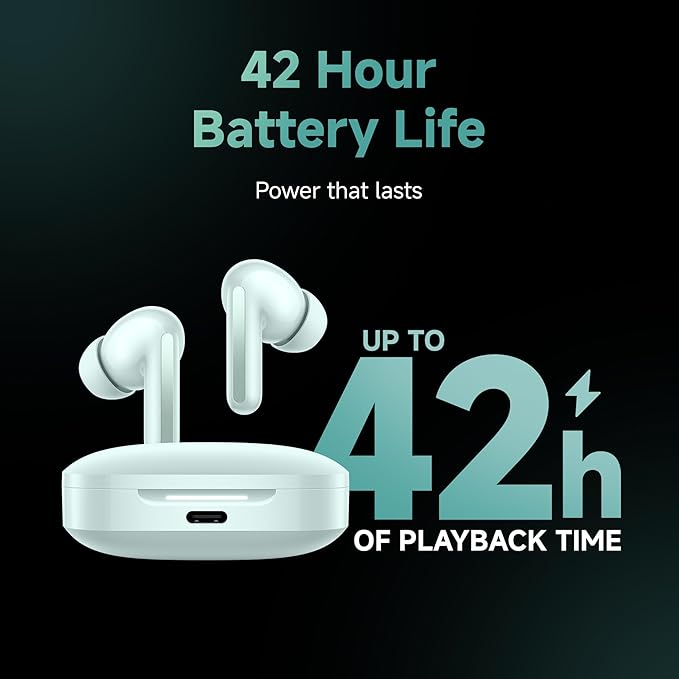 【Special Offer】Redmi Buds 6, Dual Driver TWS in Ear , 49dB Hybrid Active Noise Cancellation, Spatial Audio, Dual Device Connection, Quad Mic AI ENC, 42 Hrs Playtime, Custom EQ, Wireless Earphones