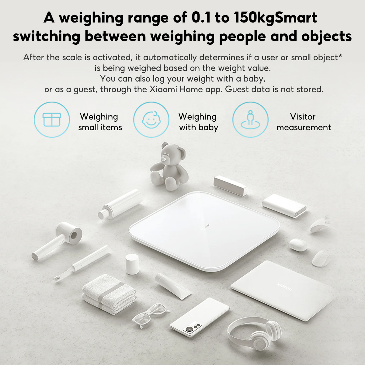 【Special Offer】Mi Smart Scale S200 - Digital Body Weight Scale Bluetooth BMI Health Monitor 150kg