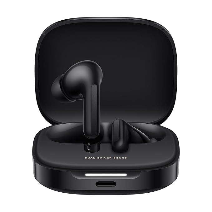 【Special Offer】Redmi Buds 6, Dual Driver TWS in Ear , 49dB Hybrid Active Noise Cancellation, Spatial Audio, Dual Device Connection, Quad Mic AI ENC, 42 Hrs Playtime, Custom EQ, Wireless Earphones