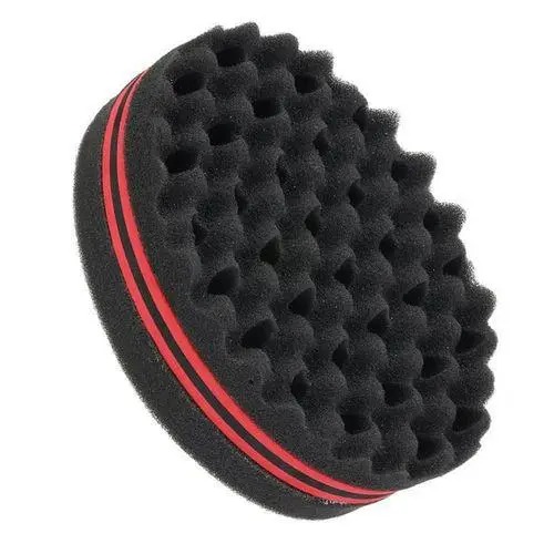 Hair Twist Sponge Medium Brush Two Sides Dread Dreading Wave Twisting Foam Afro Barber Curl Sponge for Women and Men Boy Girl Small and Big Holes