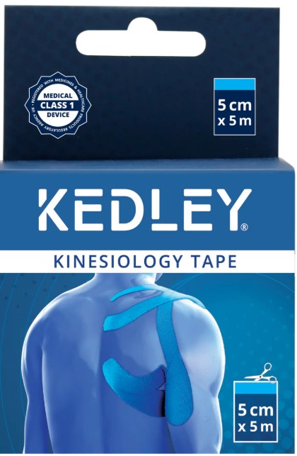 Kedley Kinesiology Tape 5cm x 5m Blue