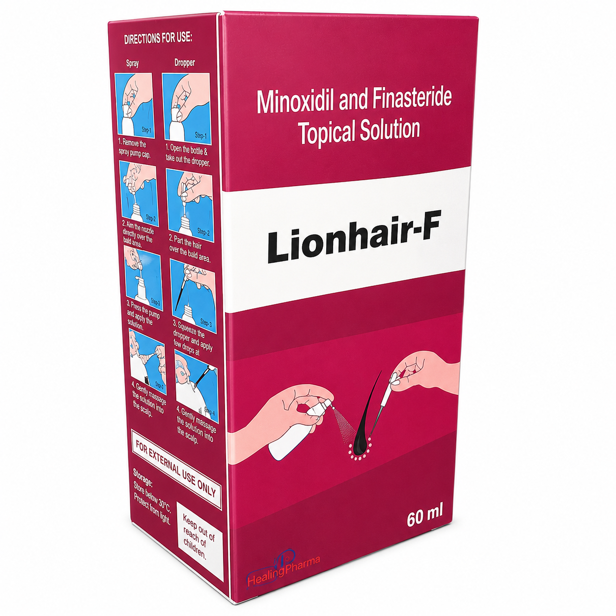Lionhair F Minoxidil & Finasteride Topical Solution 60ml