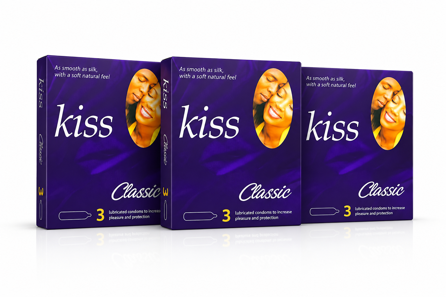 Kiss Classic Condoms 3 packs of 3s