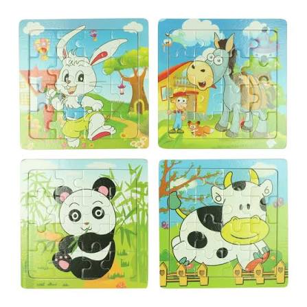 Large Size Wooden Puzzle Wooden for Kids 16PCs Jigsaw Puzzle School Educational Toys Gifts for Children - Big Size 45x 30cm