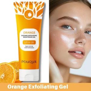 Orange Enzyme Exfoliating & Brightening Cream, formulated to gently remove dead skin cells and brighten complexion without harsh scrubs helps in hyperpigmentation in dark areas such as underarms, knee