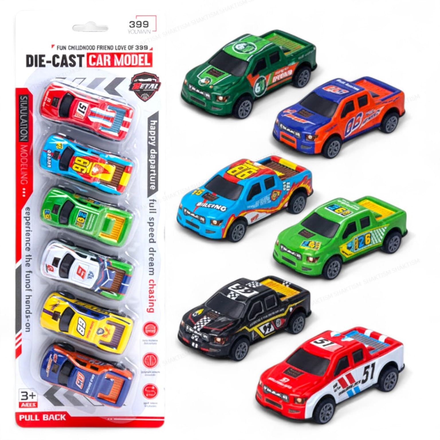Die-Cast Pull Back Toy Cars for Kids | Metal Mini Cars Set of 6 or 12| Playing Cars for Little Kids | Small Baby Toys for 3+ Years | Attractive Car Toys for Boys & Girls