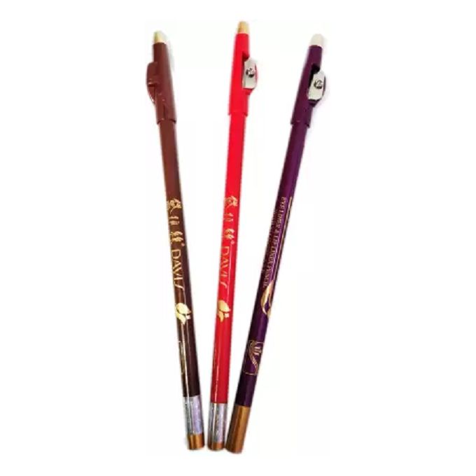 DAVIS 3 Pcs Eye Pencils, Matte Assorted Colour  Eye Liner & Lip Liner Pencils - Mixed Colours (Choose and inform vendor the colours requested) view 3