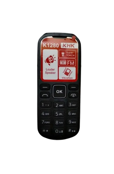 [NEW ARRIVAL] KHK K1280 DUAL SIM CARD SCREEN DISPLAY 1.44’’ FM RADIO SPORT LIGHT TORCH BATTERY CAPACITY 1000MAH VIBRATION BLUETOOTH 2 YEARS WARRANTY KABAMBE KATULULU BUTTON PHONE ON OFFER