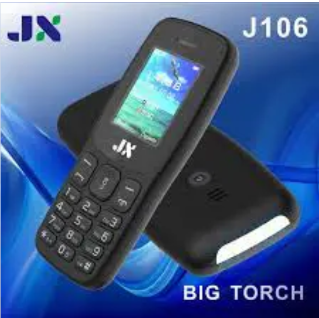 (LIMITED OFFER) JX J106 BIG TORCH, BATTERY 1500MAH WIRELESS FM, SCREEN DISPLAY 1.77" KABAMBE/KATULULU/MULIKA MWIZI/BATTON/FEATURE PHONE.