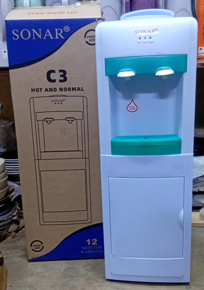 Sonar L9C Top Load Water Dispenser – Hot, Normal & Cold 💧❄️☕ Enjoy instant access to hot, normal, and cold water with the Sonar L9C Top Load Water Dispenser. Designed with a modern, stylish finish a