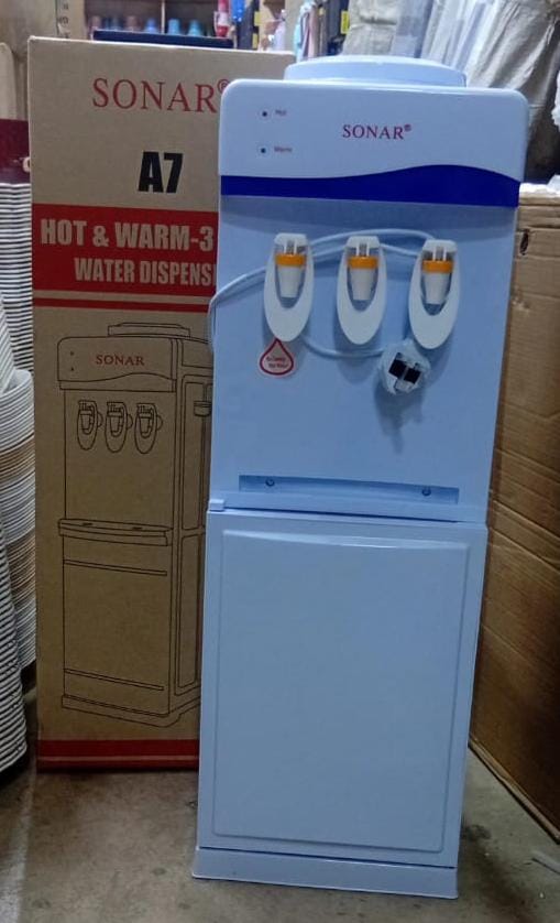 🔥 Sonar Hot & Cold Water Dispenser – Model B7C Enjoy instant access to hot, normal, and cold drinking water with the Sonar B7C Water Dispenser. Designed for homes, offices, schools, and businesses,
