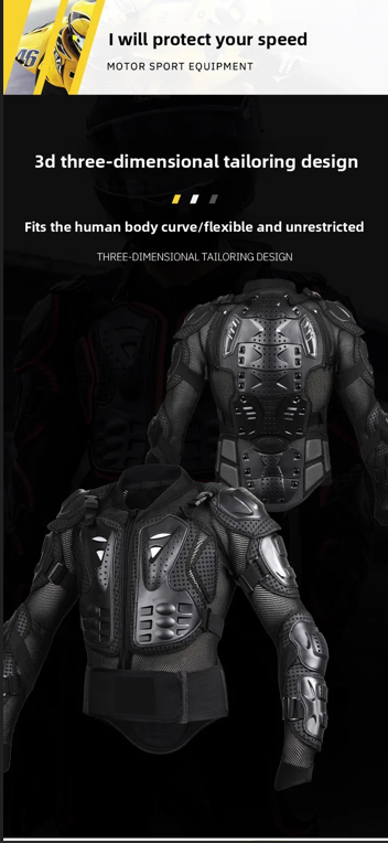 Motocross Jacket Motorcycle Armor Men Body Armor Motorcycle Riding Protection Bike Riding Jacket Protection L-2XL