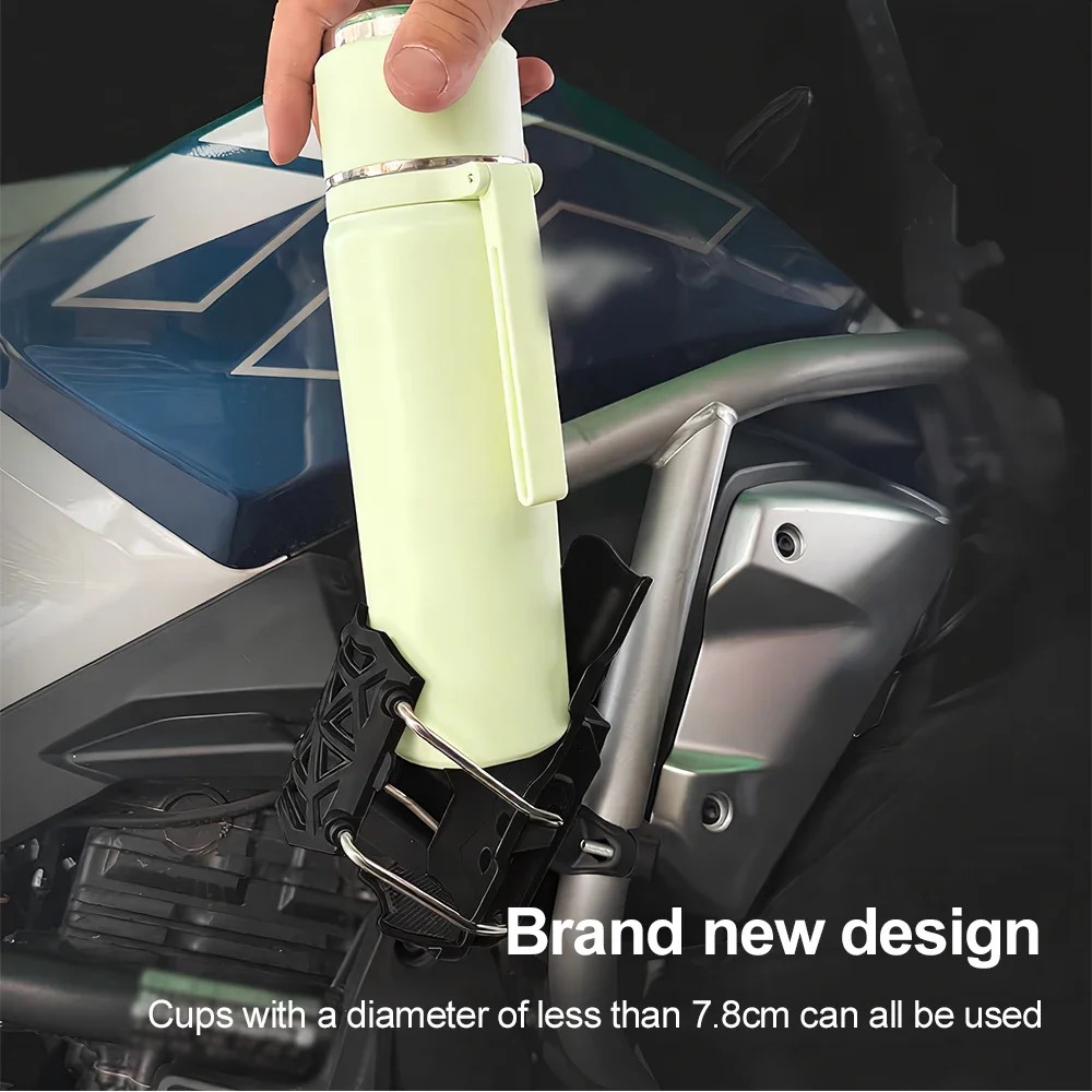 Universal 360° Rotation Bike Cup Holder for MTB Road Cycling Motorcycle Motorbike Adjustable Handlebar Mount Water Bottle Cage