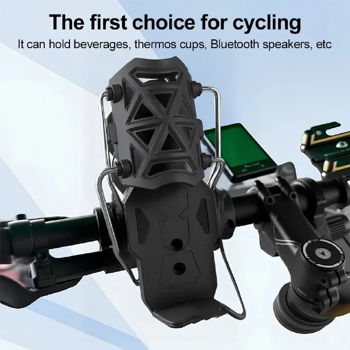 Universal 360° Rotation Bike Cup Holder for MTB Road Cycling Motorcycle Motorbike Adjustable Handlebar Mount Water Bottle Cage