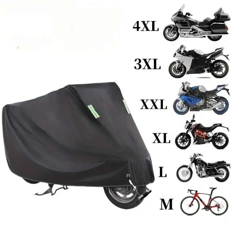Motorcycle Cover Protection Outdoor Exterior Anti UV Sun Snow Rain Winter Summer Windproof Dustproof Waterproof Accessories