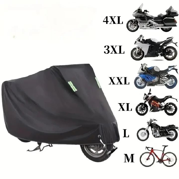 Motorcycle Cover Protection Outdoor Exterior Anti UV Sun Snow Rain Winter Summer Windproof Dustproof Waterproof Accessories